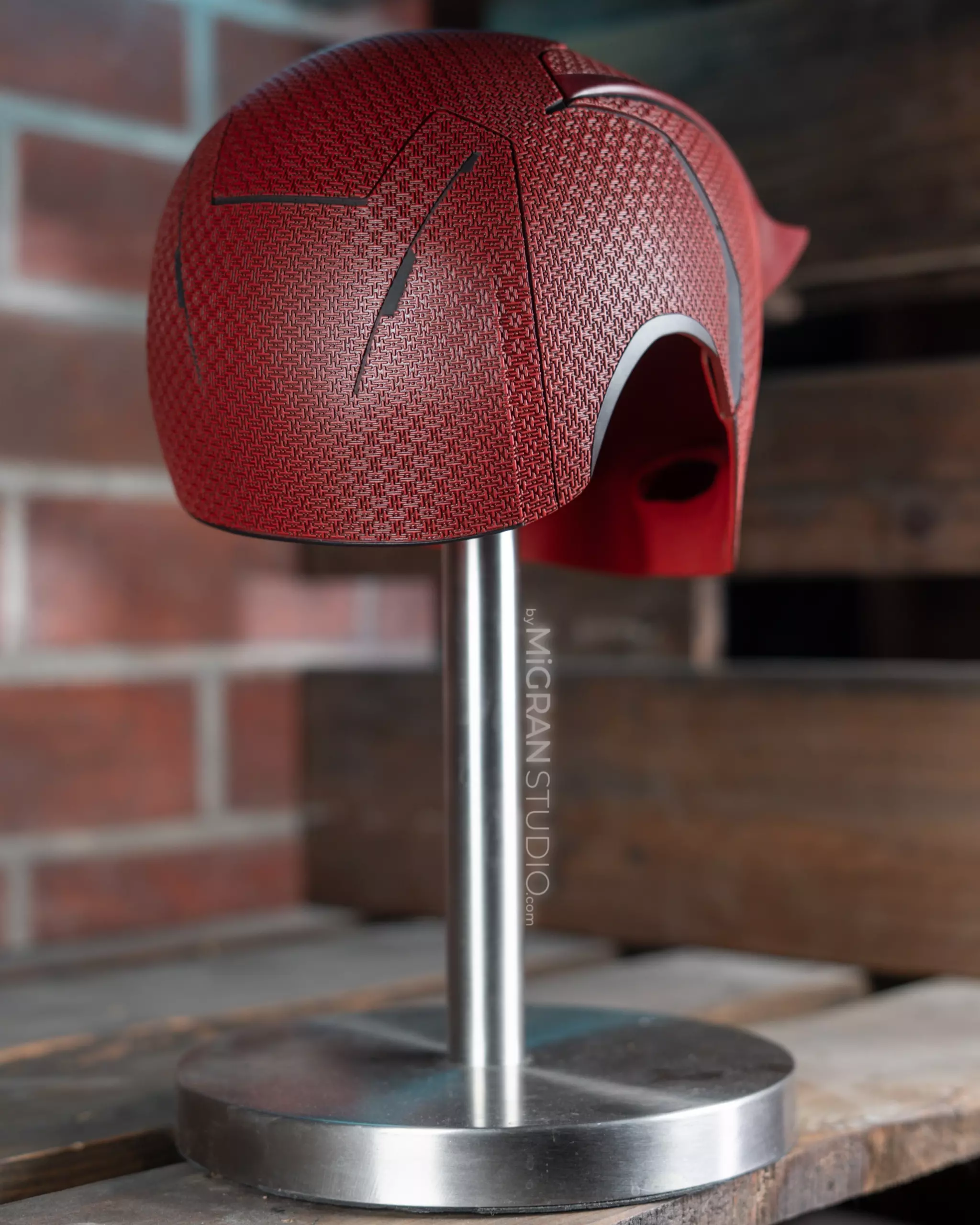 MiGranStudio　デアデビル　ボーンアゲイン　カウル　マスク　レプリカ Red Textured Daredevil Helmet Mask – Born Again Season 1
