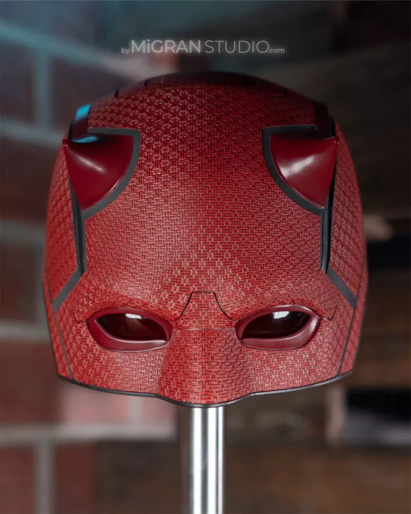 Red Textured Daredevil Helmet Mask – Born Again Season 1